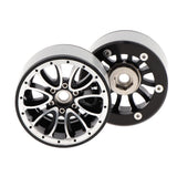 Maxbell Maxbell 4Pcs RC Wheel Rims for 1:10 Axial SCX10 RC4WD Remote Control Car Black