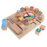 Maxbell Maxbell Sorting Wooden Learning Puzzle Toys Shape Sorting Clock Numbers Educational