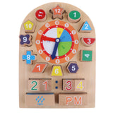 Maxbell Maxbell Sorting Wooden Learning Puzzle Toys Shape Sorting Clock Numbers Educational