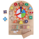 Maxbell Maxbell Sorting Wooden Learning Puzzle Toys Shape Sorting Clock Numbers Educational