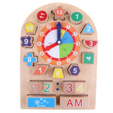 Maxbell Maxbell Sorting Wooden Learning Puzzle Toys Shape Sorting Clock Numbers Educational