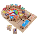 Maxbell Maxbell Sorting Wooden Learning Puzzle Toys Shape Sorting Clock Numbers Educational