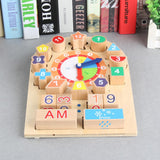 Maxbell Maxbell Sorting Wooden Learning Puzzle Toys Shape Sorting Clock Numbers Educational