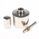 Maxbell High Quality Stainless Steel Spirit Lamp Alcohol Burner with Wick for Lab Use, 200ml - Aladdin Shoppers