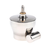 Maxbell High Quality Stainless Steel Spirit Lamp Alcohol Burner with Wick for Lab Use, 450ml - Aladdin Shoppers