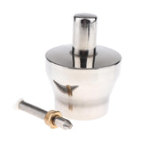 Maxbell High Quality Stainless Steel Spirit Lamp Alcohol Burner with Wick for Lab Use, 450ml - Aladdin Shoppers
