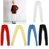 Maxbell 1/4 Doll Colorful Pencil Pants for BJD Doll Clothes Skinny Pants Black & Red