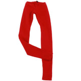 Maxbell 1/4 Doll Colorful Pencil Pants for BJD Doll Clothes Skinny Pants Black & Red
