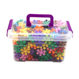 Maxbell 600 Pieces Creative Plastic Snowflake Building Blocks Puzzle Kids STEM Toys