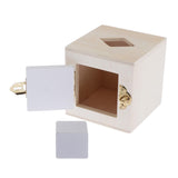 Maxbell Maxbell Montessori Toys Kids Early Education Teaching Aids Cube Wooden Toy White