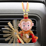 Maxbell Maxbell Car Ornament Interior Air Conditioner Vent Clip Wukong Figurines Close Eyes