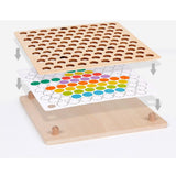 Maxbell Maxbell Wooden Clip Beads Game Board Set Early Educational Developmental Toys