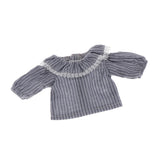 9xAdorable 12inch Girl Doll Mini Shirt Top Outfit for Blythe Dolls Stripe