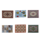 Maxbell Wood Sofa and Carpet Furniture for 1/12 Dollhouse