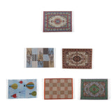 Maxbell Wood Sofa and Carpet Furniture for 1/12 Dollhouse