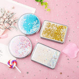 Maxbell 2x Girl Handheld Compact Makeup Mirrors Magnifying Folding Vanity Round