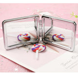 Maxbell 2x Girl Handheld Compact Makeup Mirrors Magnifying Folding Vanity Round