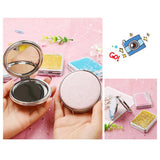 Maxbell 2x Girl Handheld Compact Makeup Mirrors Magnifying Folding Vanity Round