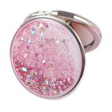 Maxbell 2x Girl Handheld Compact Makeup Mirrors Magnifying Folding Vanity Round