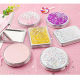 Maxbell 2 Pieces Double Sided Makeup Mirror Portable Magnifying