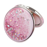 Maxbell 2x Girl Handheld Compact Makeup Mirrors Magnifying Folding Vanity Round
