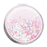 Maxbell 2x Girl Handheld Compact Makeup Mirrors Magnifying Folding Vanity Round