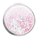Maxbell 2x Girl Handheld Compact Makeup Mirrors Magnifying Folding Vanity Round