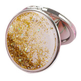 Maxbell 2x Girl Handheld Compact Makeup Mirrors Magnifying Folding Vanity Round