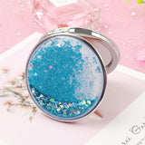 Maxbell 2 Pieces Compact Double Sided Makeup Mirror Portable Folding Mirror