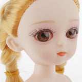 Maxbell 5xMini 16cm 13 Joints Nude Girl Doll Body Model DIY Accessory Blond Hair B