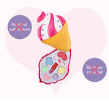 Maxbell Makeup Kit Pretend Play Toy Kids Princess Make Ups Washable Cosmetic Kits