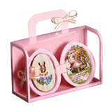 Maxbell Mini Cute Seed DIY Doll House Handcraft Miniature Model - Party Style - Pink