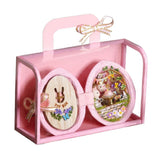 Maxbell Mini Cute Seed DIY Doll House Handcraft Miniature Model - Party Style - Pink