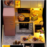 Maxbell 1/12 DIY Cabin Dollhouse Handcraft Miniature Kitchen Kit Toy - Taste of Life