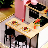 Maxbell 1/12 DIY Cabin Dollhouse Handcraft Miniature Kitchen Kit Toy - Taste of Life