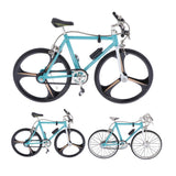 Maxbell 1/10 Scale Simulation Alloy Mini Mountain Bike Bicycle Model Gift Sky Blue A