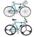 Maxbell 1/10 Scale Simulation Alloy Mini Mountain Bike Bicycle Model Gift Sky Blue A