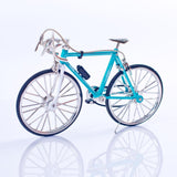 Maxbell 1/10 Scale Simulation Alloy Mini Mountain Bike Bicycle Model Gift Sky Blue A