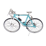 Maxbell 1/10 Scale Simulation Alloy Mini Mountain Bike Bicycle Model Gift Sky Blue A