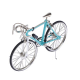 Maxbell 1/10 Scale Simulation Alloy Mini Mountain Bike Bicycle Model Gift Sky Blue A