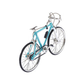 Maxbell 1/10 Scale Simulation Alloy Mini Mountain Bike Bicycle Model Gift Sky Blue A