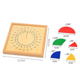 Maxbell Maxbell Education Printed Fraction Circles Teach Fraction Equivalents and Parts