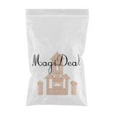 Maxbell Natural Wooden Building Block Set Stacking Cubes Educational Montessori Toy