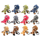 Maxbell Hair Ring Dinosaur Head Rope Plush Toy Short Plush Toy for Kids Green A