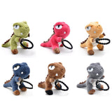 Maxbell Hair Ring Dinosaur Head Rope Plush Toy Short Plush Toy for Kids Green A