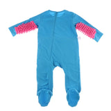 Maxbell Rompers Newborn Boys Girls Crawling Clothes Suit Blue Rose Red 73cm
