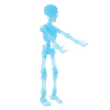 Maxbell Full Body Halloween Skeleton Man w/ Hand Groups for Decoration Electric Blue
