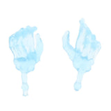 Maxbell Full Body Halloween Skeleton Man w/ Hand Groups for Decoration Electric Blue