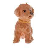 Maxbell 1:12 Scale Miniature Dog Statue Figure Dollhouse Accessories 2.9x2.5cm