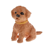 Maxbell 1:12 Scale Miniature Dog Statue Figure Dollhouse Accessories 2.9x2.5cm